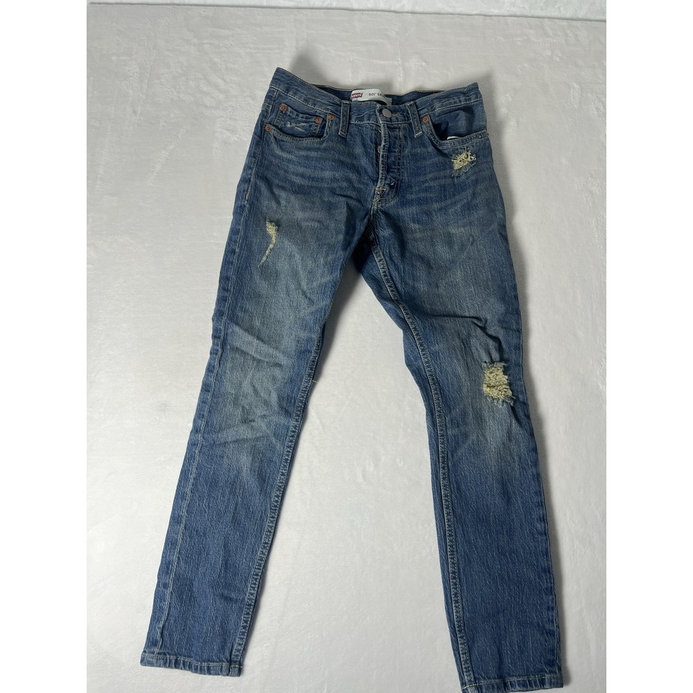 Signature by Levi Strauss Girls High Rise Super Skinny Jeans Blue Size 14